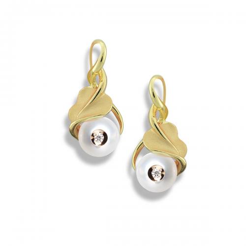 Diamond in a Pearl Earrings | ShopInde